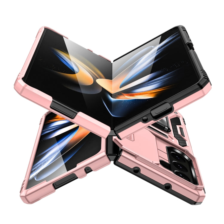 For Samsung Galaxy Z Fold5 5G Armor PC + TPU Camera Shield Phone Case(Rose Gold) - free shipping - PMC TechLife - Order now!