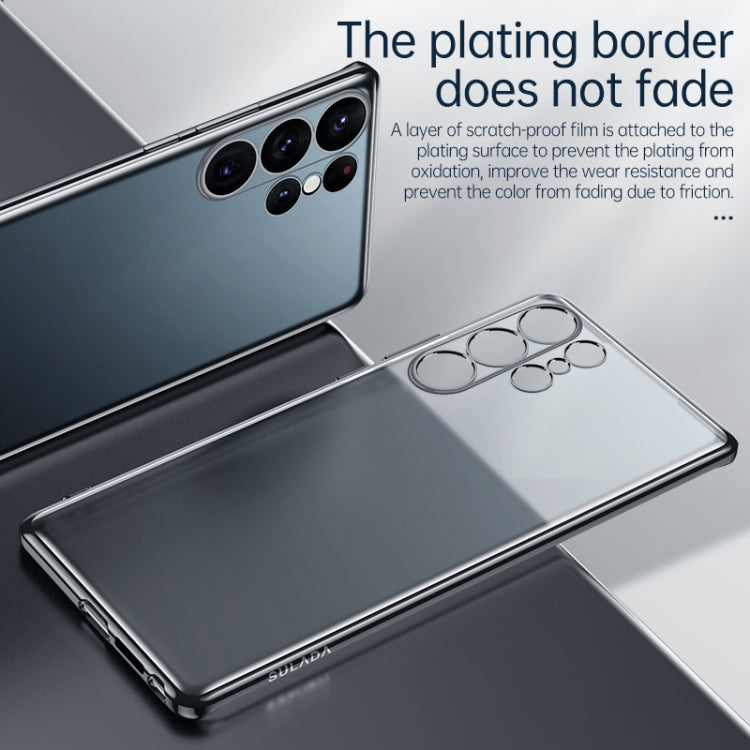 For Samsung Galaxy S23 Ultra 5G SULADA Electroplating Frosted TPU Phone Case(Purple) - Galaxy S23 Ultra 5G Cases by SULADA | Online Shopping South Africa | PMC TechLife | Buy Now Pay Later Mobicred