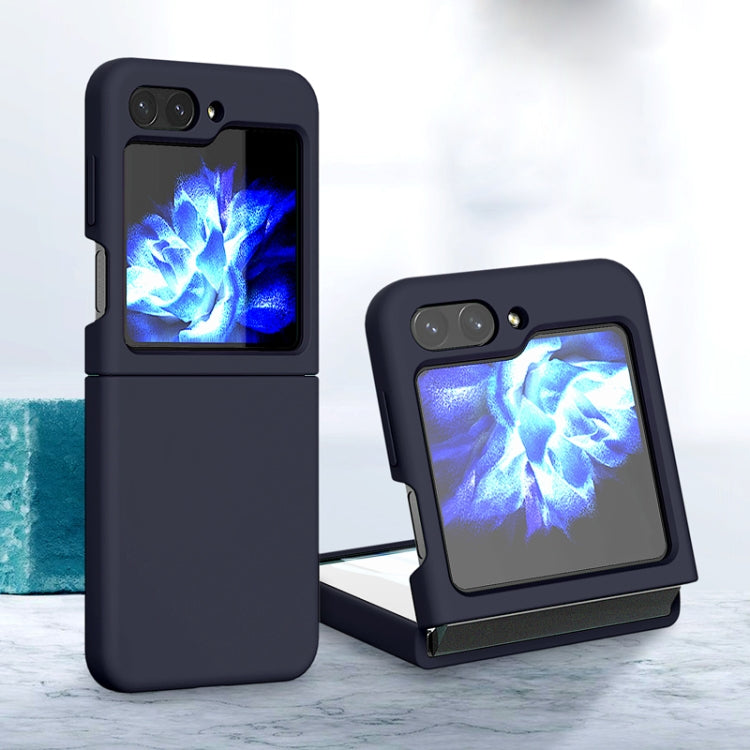 For Samsung Galaxy Z Flip5 Silicone Skin Feel Folding Phone Case(Midnight Blue) - free shipping - PMC TechLife - Order now!