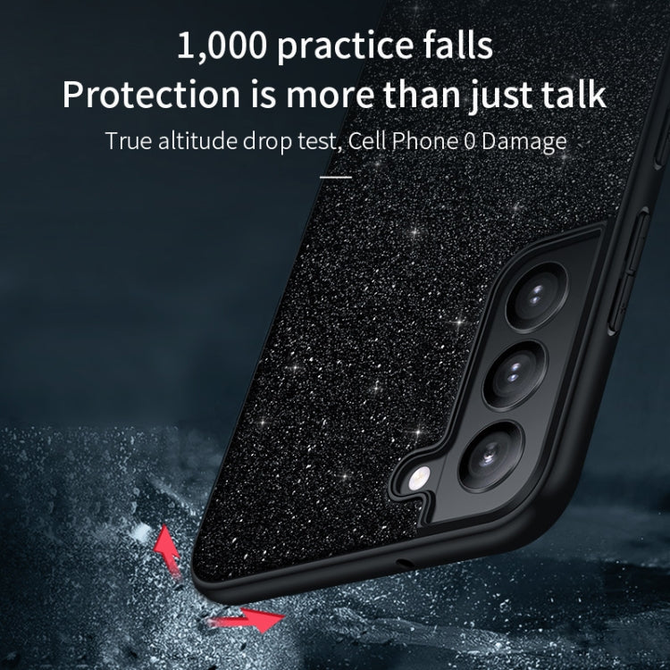 For Samsung Galaxy S23+ 5G SULADA Glittery TPU Hybrid Handmade Leather Phone Case(Red) - Galaxy S23+ 5G Cases by SULADA | Online Shopping South Africa | PMC TechLife | Buy Now Pay Later Mobicred