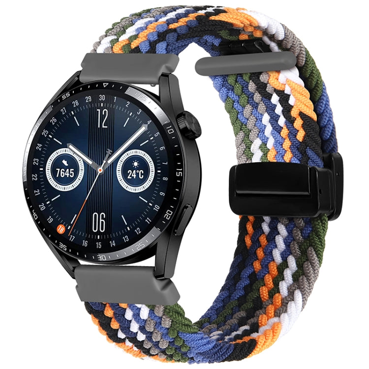 Compatible with Garmin VivoMove Trend / Luxe / Style 20mm Magnetic Fold Clasp Woven Watch Band(Denim Color) - free shipping - PMC TechLife - Order now!