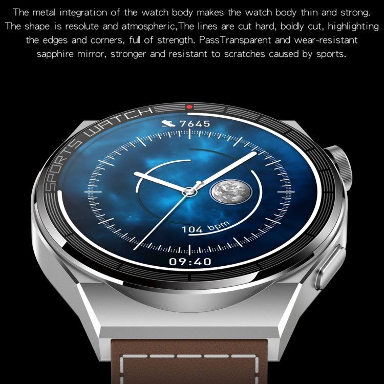 KT62 1.36 inch TFT Round Screen Smart Watch Supports Bluetooth Call/Blood Oxygen Monitoring, Strap:Steel Strap(Silver) - Smart Watches by PMC TechLife | Online Shopping South Africa | PMC TechLife