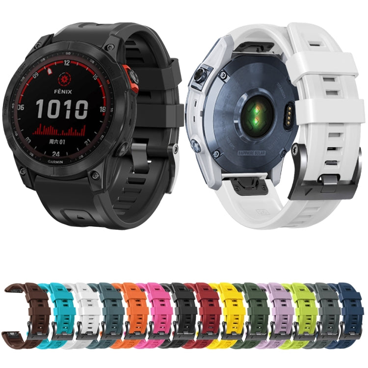 Compatible with Garmin Compatible witherunner 965 / 955 / 945 / 935 Screw Black Steel Buckle Silicone Watch Band(Pink) - Watch Bands by PMC TechLife | Online Shopping South Africa | PMC TechLife | Buy Now Pay Later Mobicred