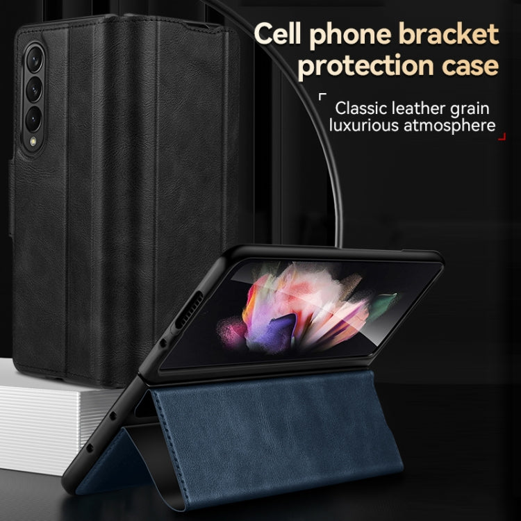 For Samsung Galaxy Z Fold2 / W21 SULADA All-inclusive Magnetic Snap Flip Leather Phone Case(Black) - free shipping - PMC TechLife - Order now!