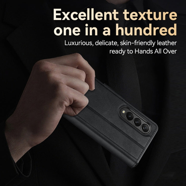 For Samsung Galaxy Z Fold2 / W21 SULADA All-inclusive Magnetic Snap Flip Leather Phone Case(Black) - free shipping - PMC TechLife - Order now!