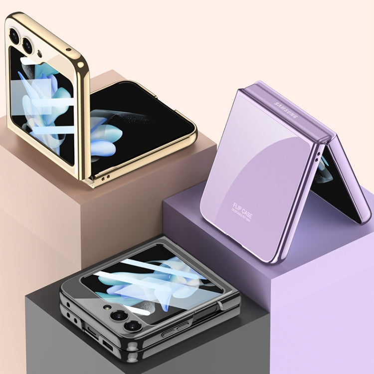 For Samsung Galaxy Z Flip5 GKK Integrated Electroplating Full Coverage Phone Case(Transparent) - Galaxy Z Flip5 Cases by GKK | Online Shopping South Africa | PMC TechLife
