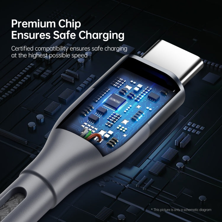 DUZZONA A2 PD 65W USB-C / Type-C to Type-C Fast Charging Data Cable, Length:3m(Grey) - free shipping - PMC TechLife - Order now!