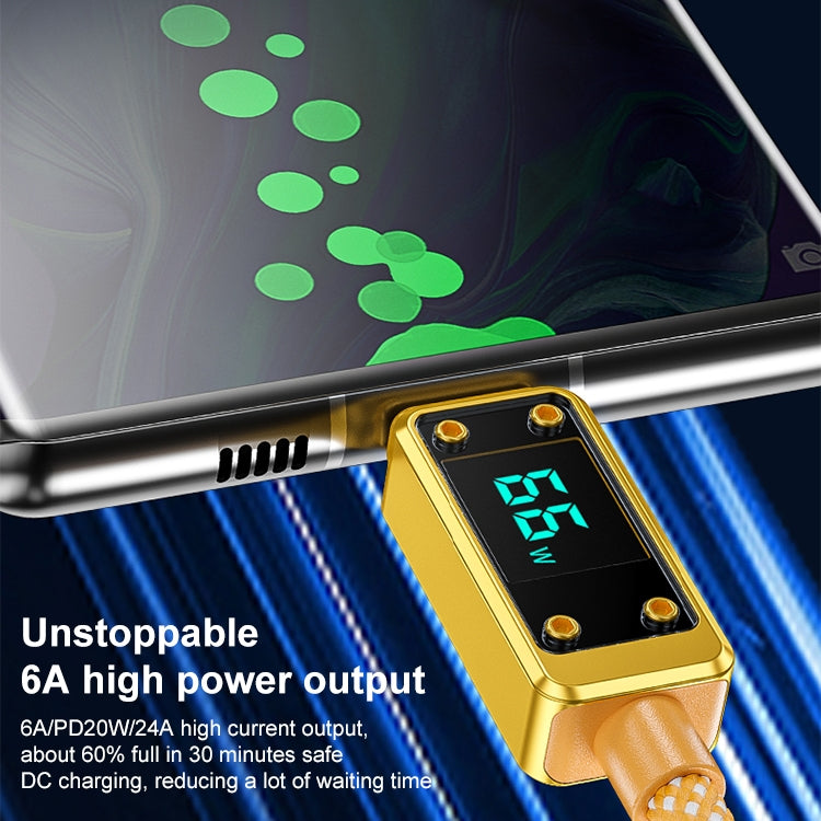 WK WDC-08 PD 20W USB-C/Type-C to 8 Pin Digital Display Data Cable, Length: 1m(Yellow) - free shipping - PMC TechLife - Order now!