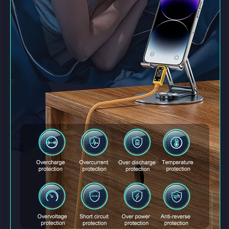 WK WDC-08 PD 20W USB-C/Type-C to 8 Pin Digital Display Data Cable, Length: 1m(Black) - free shipping - PMC TechLife - Order now!