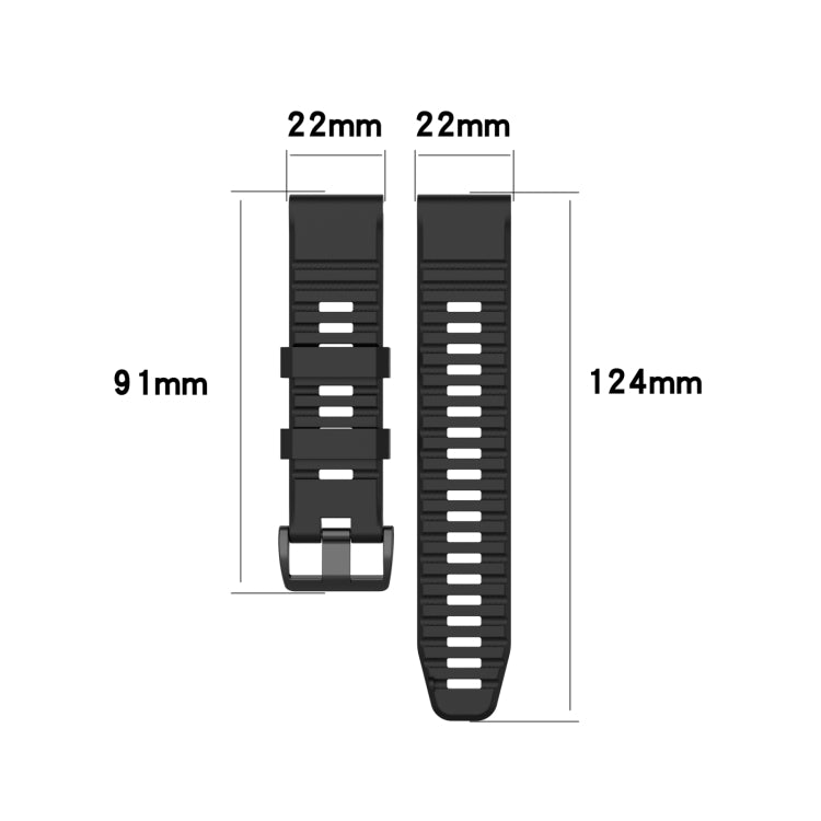 Compatible with Garmin Fenix 7 Pro 47mm Sports Silicone Watch Band(Light Blue) - free shipping - PMC TechLife - Order now!