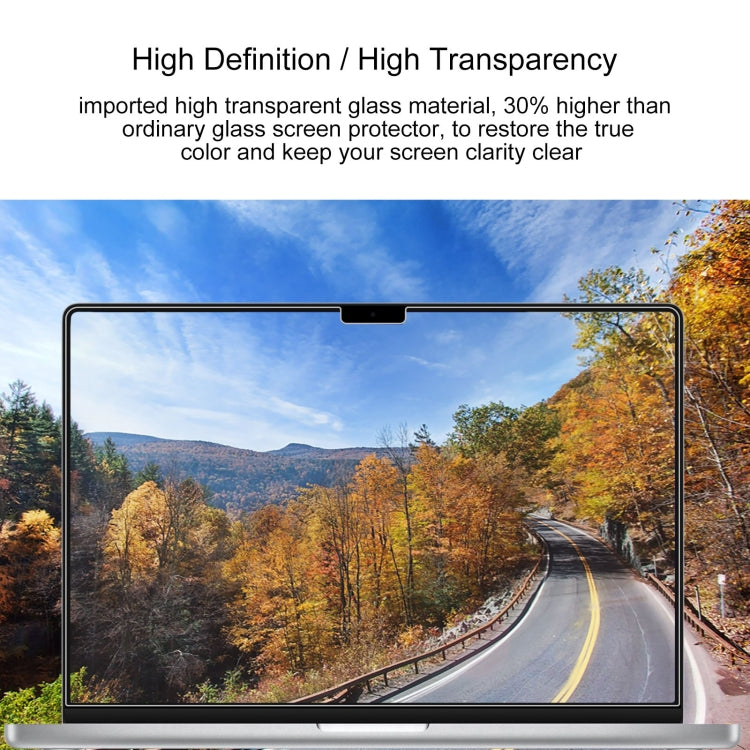 For MacBook Pro 14.2 inch A2442/A2779 25pcs 9H Laptop Screen Explosion-proof Tempered Glass Protective Film - Screen Protectors by PMC TechLife | Online Shopping South Africa | PMC TechLife | Buy Now Pay Later Mobicred