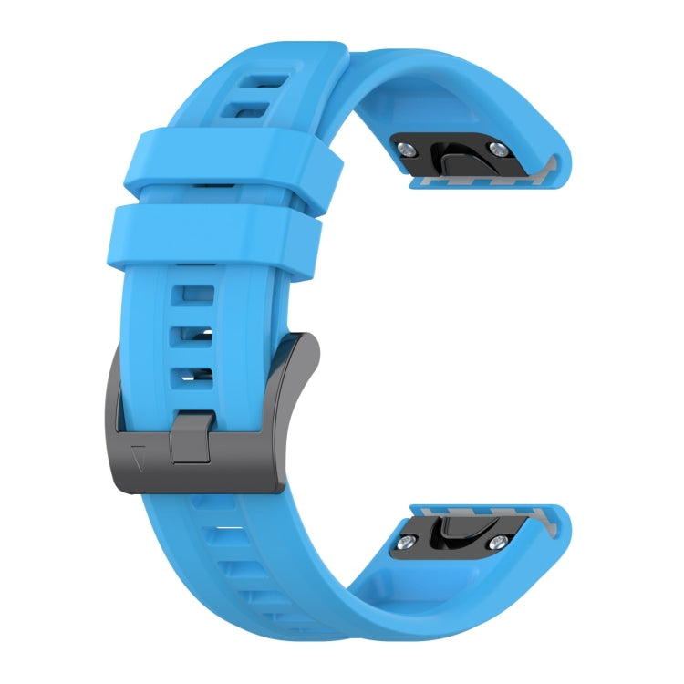 Compatible with Garmin Epix Pro 47mm Solid Color Silicone Watch Band(Blue) - Watch Bands by PMC TechLife | Online Shopping South Africa | PMC TechLife | Buy Now Pay Later Mobicred