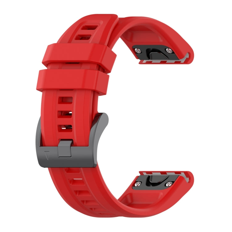 Compatible with Garmin Epix Pro 51mm Solid Color Silicone Watch Band(Red) - Watch Bands by PMC TechLife | Online Shopping South Africa | PMC TechLife | Buy Now Pay Later Mobicred