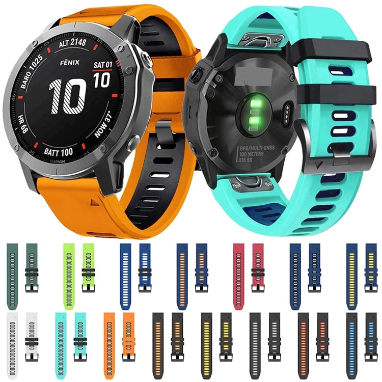 Compatible with Garmin Enduro 2 Sports Two-Color Silicone Watch Band(Midnight Blue+Black) - free shipping - PMC TechLife - Order now!