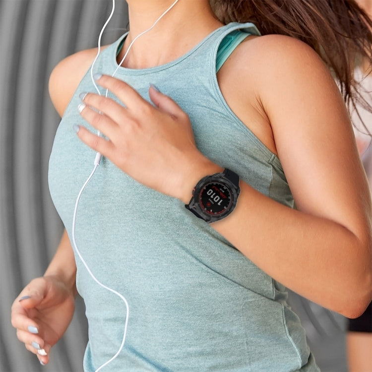 Compatible with Garmin Instinct 2X Solar Sports Two-Color Silicone Watch Band(Black+Grey) - free shipping - PMC TechLife - Order now!