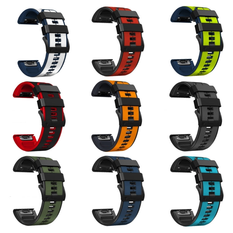 Compatible with Garmin Instinct 2X Solar Sports Two-Color Silicone Watch Band(Black+Red) - free shipping - PMC TechLife - Order now!