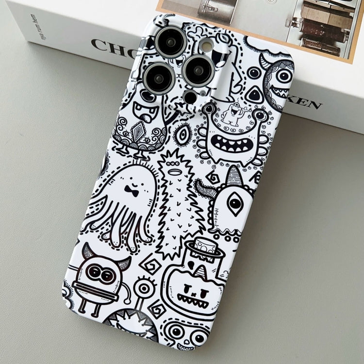 For iPhone 14 Pro Max Painted Pattern Precise Hole PC Phone Case(Bottle Monster) - iPhone 14 Pro Max Cases by PMC TechLife | Online Shopping South Africa | PMC TechLife