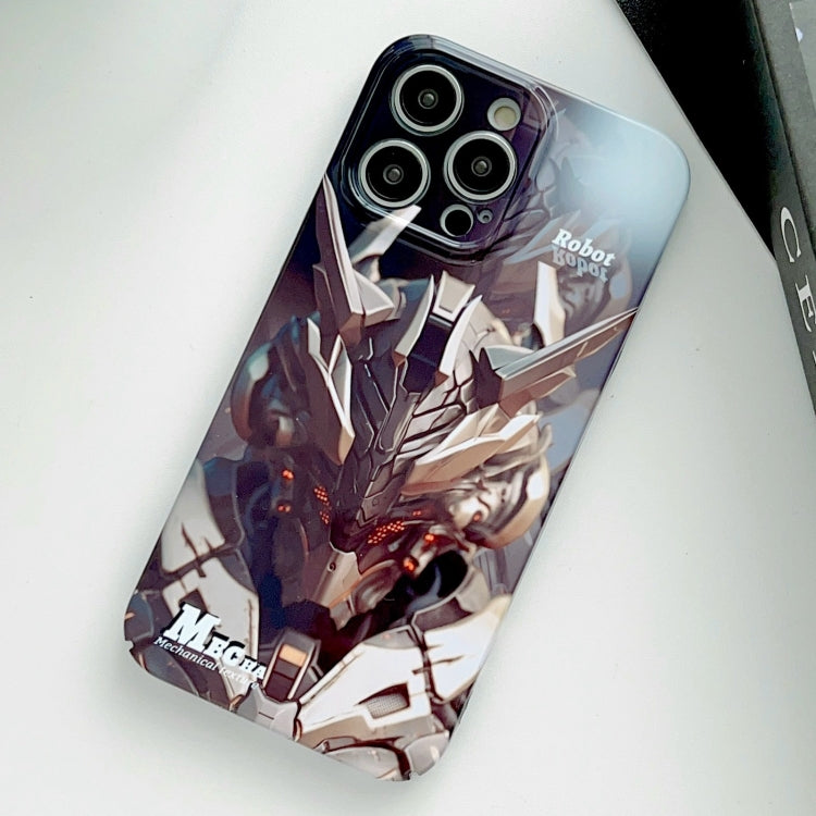 For iPhone 12 Pro Max Painted Pattern Precise Hole PC Phone Case(Golden Robot) - free shipping - PMC TechLife - Order now!