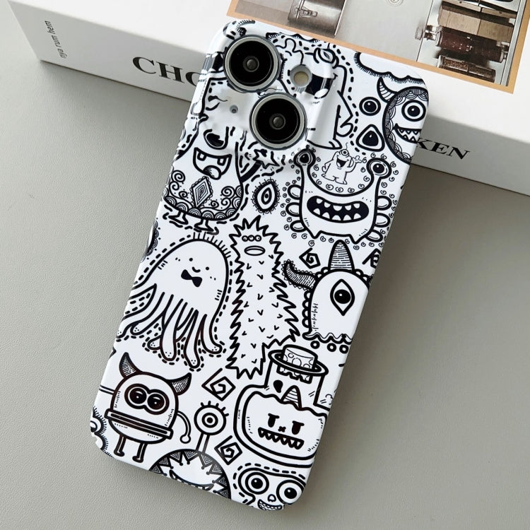 For iPhone 15 Plus Painted Pattern Precise Hole PC Phone Case(Bottle Monster) - free shipping - PMC TechLife - Order now!