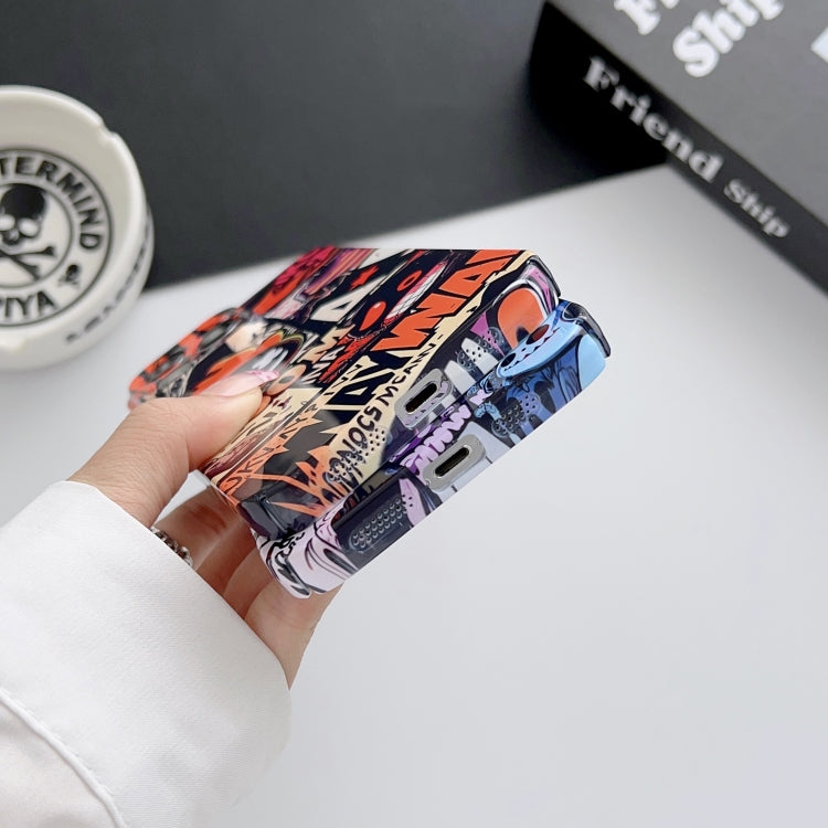 For iPhone 13 Painted Pattern Precise Hole PC Phone Case(Green Plaid) - iPhone 13 Cases by PMC TechLife | Online Shopping South Africa | PMC TechLife