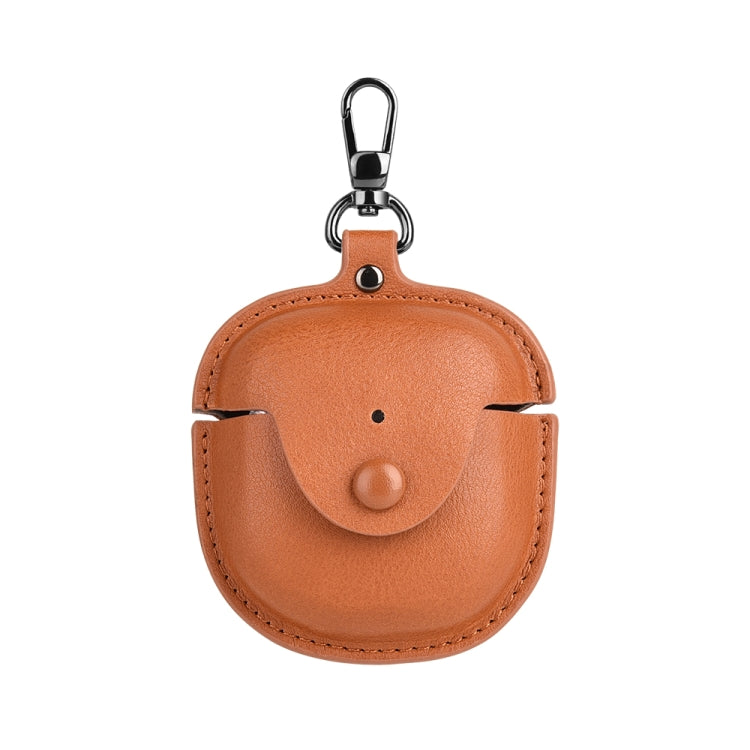 For Bose QuietComfort Earbuds II Leather TWS Earphone Protective Case with Hook(Yellow) - Other Earphone Case by PMC TechLife | Online Shopping South Africa | PMC TechLife