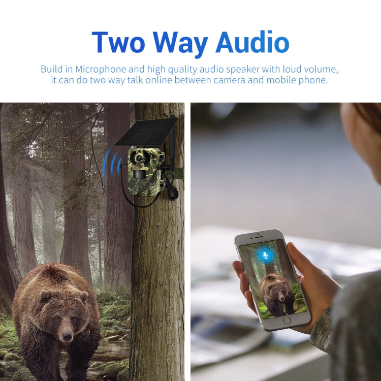 ESCAM QF380 4MP Network Solar PIR Alert Smart Wildlife Hunting Camera, 4G:US Version(Camouflage) - free shipping - PMC TechLife - Order now!
