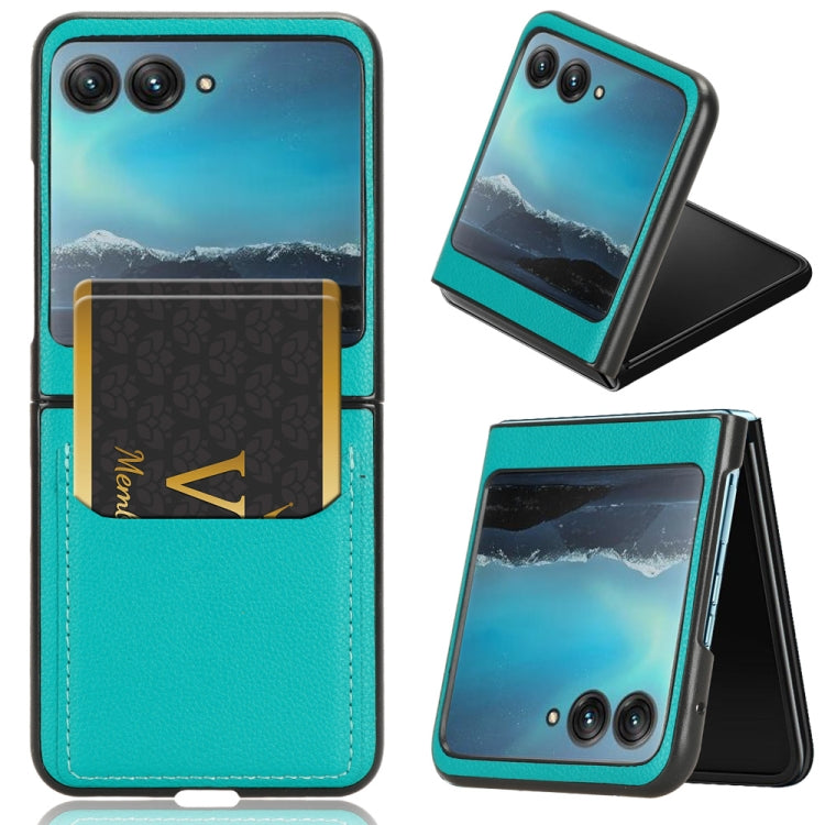 For Motorola Moto Razr 40 Ultra Litchi Texture Card Slot Phone Case(Green) - free shipping - PMC TechLife - Order now!