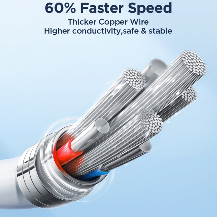 JOYROOM SA26-CC3 Flash Charge Series 60W USB-C / Type-C to USB-C / Type-C Fast Charging Data Cable, Cable Length:1m(Black) - USB-C & Type-C Cable by JOYROOM | Online Shopping South Africa | PMC TechLife | Buy Now Pay Later Mobicred