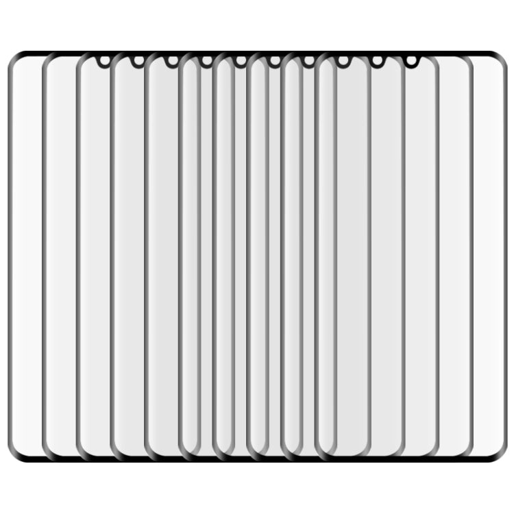 For Xiaomi Mi Note 10 25 PCS 3D Curved Edge Full Screen Tempered Glass Film(Black) -  by PMC TechLife | Online Shopping South Africa | PMC TechLife