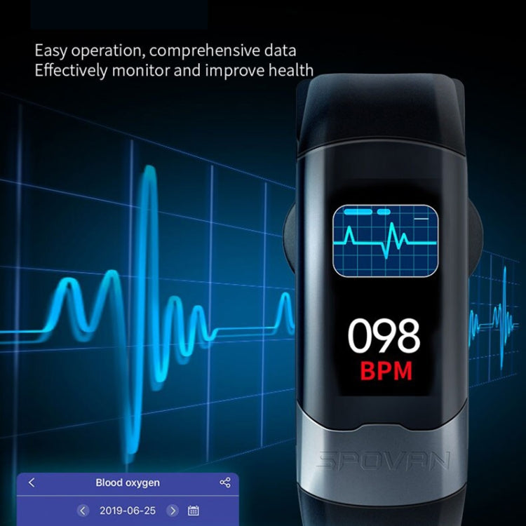 SPOVAN H02 1.14 inch TFT HD Screen Smart Bracelet Supports Blood Oxygen Monitoring/Sleep Monitoring(Blue) - free shipping - PMC TechLife - Order now!