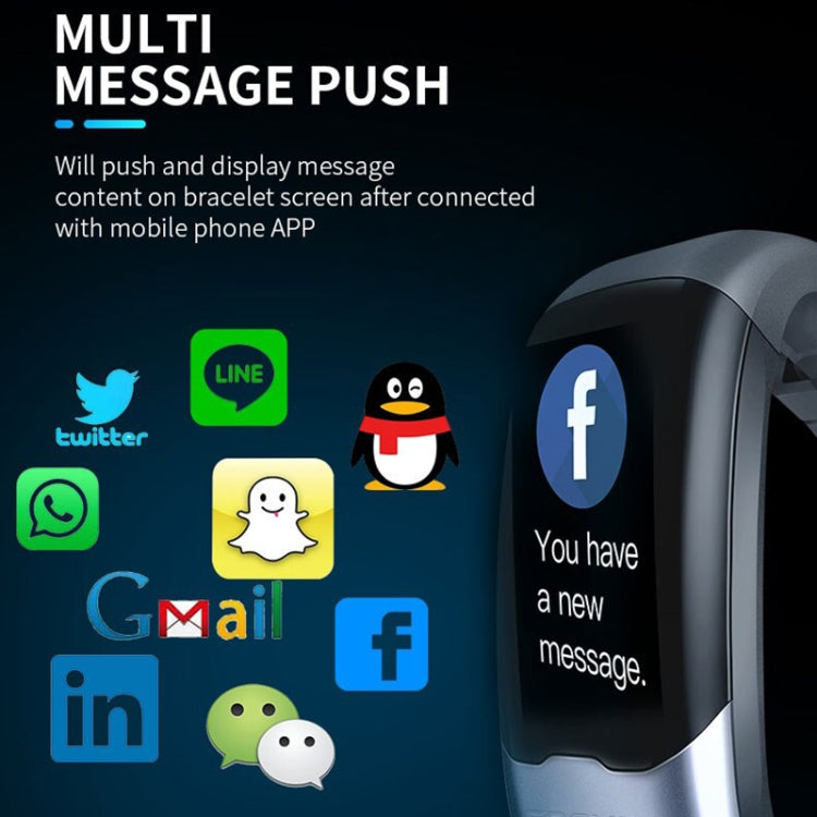 SPOVAN H02 1.14 inch TFT HD Screen Smart Bracelet Supports Blood Oxygen Monitoring/Sleep Monitoring(Black) - free shipping - PMC TechLife - Order now!