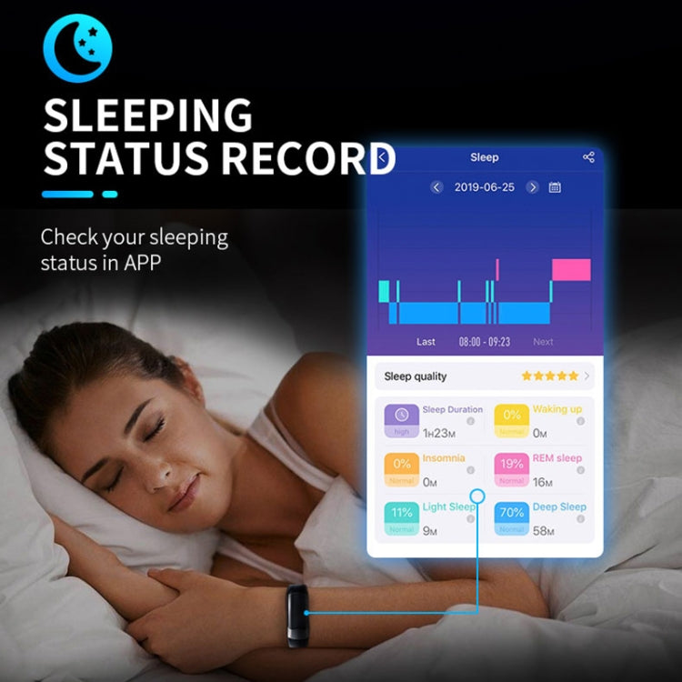 SPOVAN H02 1.14 inch TFT HD Screen Smart Bracelet Supports Blood Oxygen Monitoring/Sleep Monitoring(Blue) - free shipping - PMC TechLife - Order now!