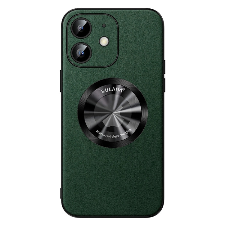 For iPhone 12 SULADA Microfiber Leather MagSafe Magnetic Phone Case(Green) - iPhone 12 / 12 Pro Cases by SULADA | Online Shopping South Africa | PMC TechLife | Buy Now Pay Later Mobicred