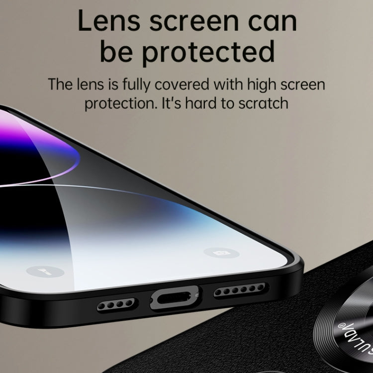 For iPhone 12 SULADA Microfiber Leather MagSafe Magnetic Phone Case(Orange) - iPhone 12 / 12 Pro Cases by SULADA | Online Shopping South Africa | PMC TechLife | Buy Now Pay Later Mobicred