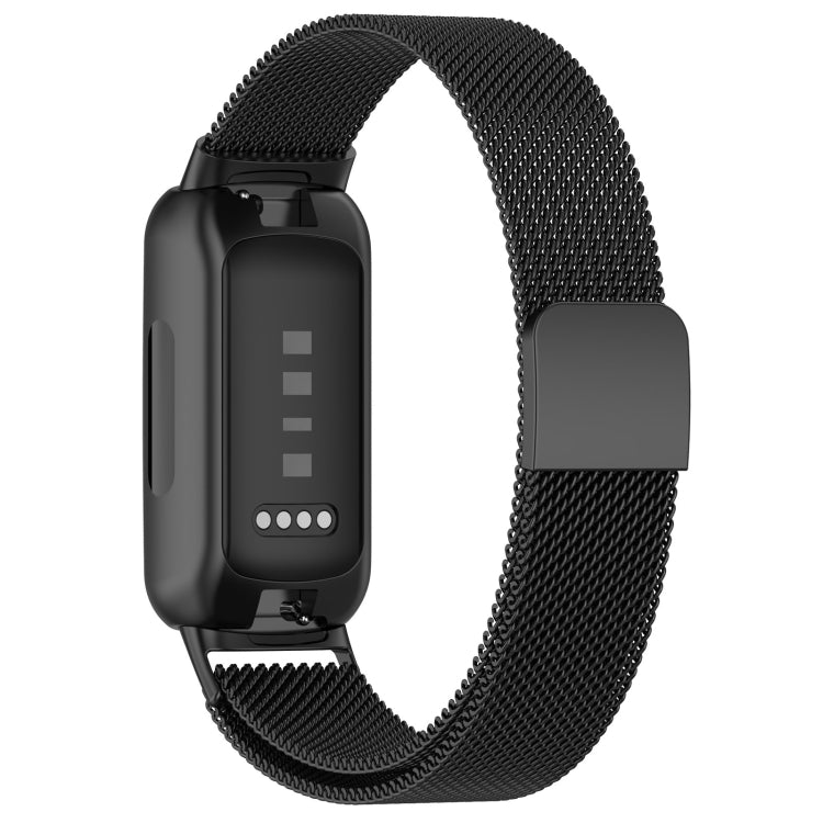 For Fitbit Inspire 3 Milanese Metal Watch Band(Black) - Watch Bands by PMC TechLife | Online Shopping South Africa | PMC TechLife | Buy Now Pay Later Mobicred