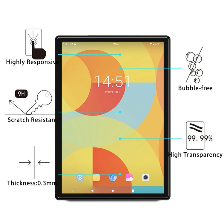 For Alldocube iPlay 50 SE 2pcs 9H 0.3mm Explosion-proof Tempered Glass Film - free shipping - PMC TechLife - Order now!