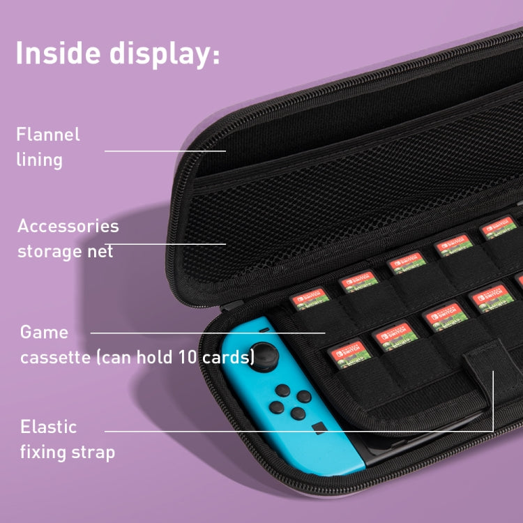 For Nintendo Switch Game Console Dragon Claw Pattern Storage Bag(Purple) - Bags by PMC TechLife | Online Shopping South Africa | PMC TechLife | Buy Now Pay Later Mobicred