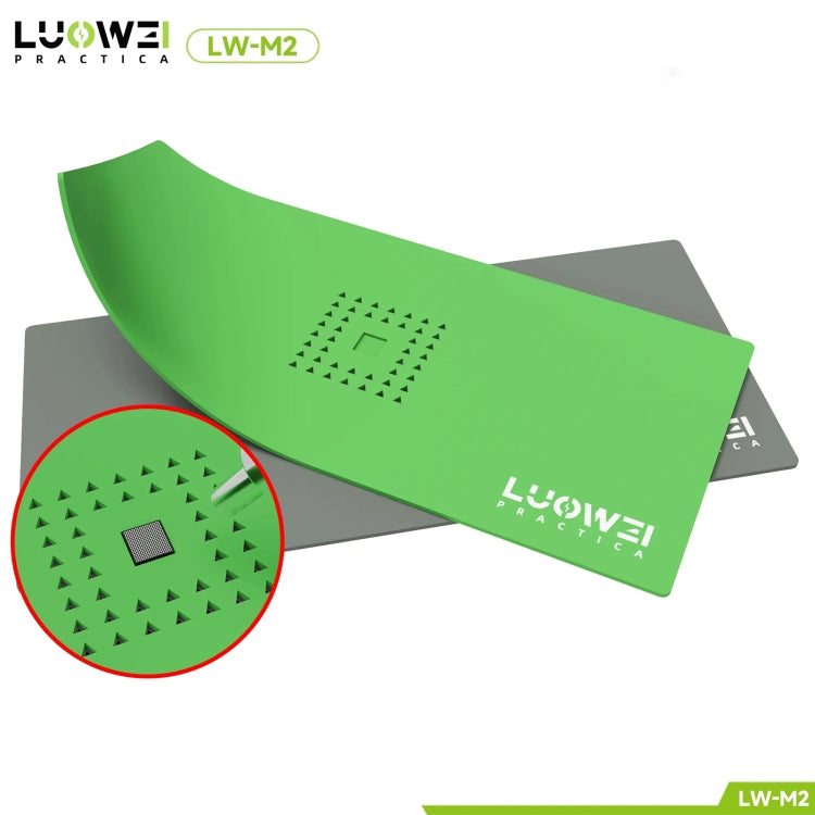 Luowei LW-M2 Multi-function Microscope Repair Silicone Pad Tin Planting Platform(Green) - free shipping - PMC TechLife - Order now!