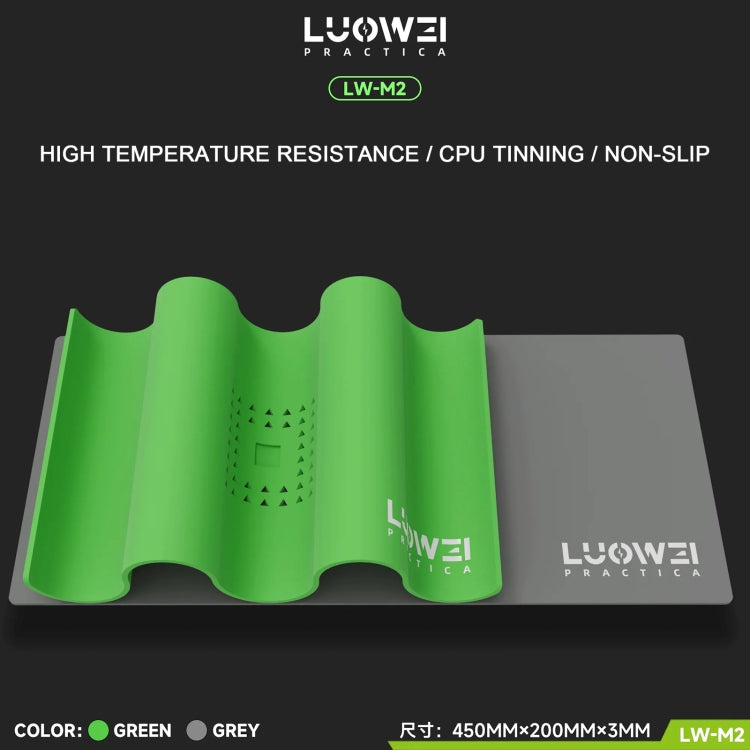 Luowei LW-M2 Multi-function Microscope Repair Silicone Pad Tin Planting Platform(Green) - free shipping - PMC TechLife - Order now!