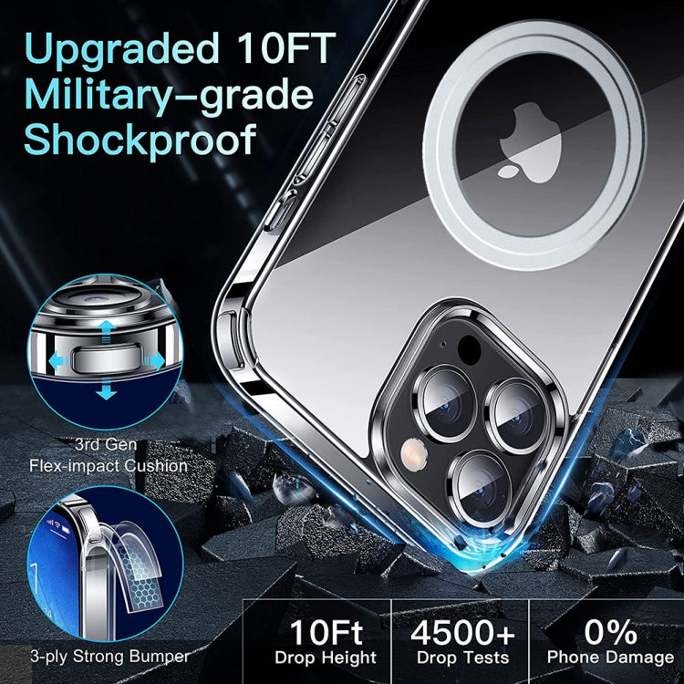 For iPhone 14 Pro Max LK Crystal Clear MagSafe Magnetic Phone Case(Transparent) - free shipping - PMC TechLife - Order now!
