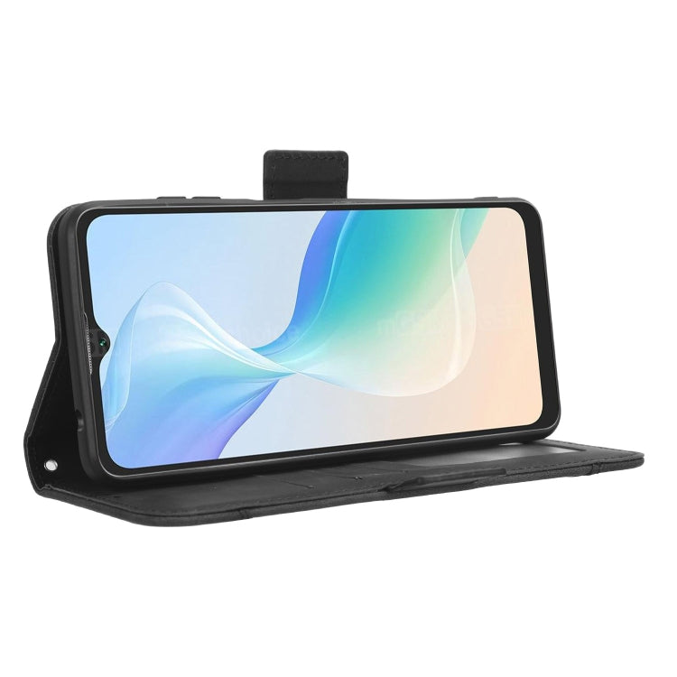 For Blackview Oscal C30 / C30 Pro Skin Feel Calf Texture Card Slots Leather Phone Case(Black) - free shipping - PMC TechLife - Order now!