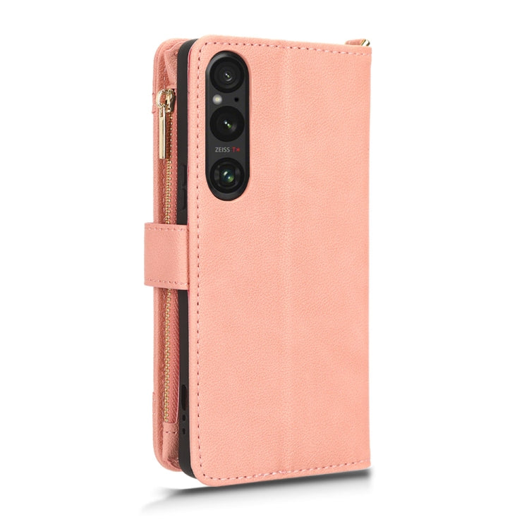 For Sony Xperia 1��� Litchi Texture Zipper Leather Phone Case(Pink) - free shipping - PMC TechLife - Order now!