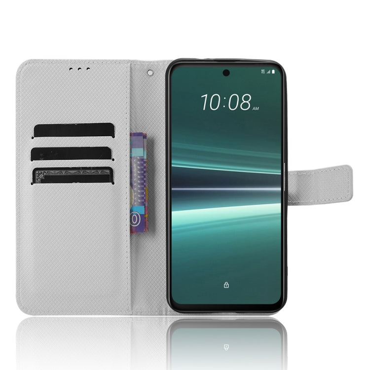 For HTC U23 / U23 Pro Diamond Texture Leather Phone Case(White) - free shipping - PMC TechLife - Order now!