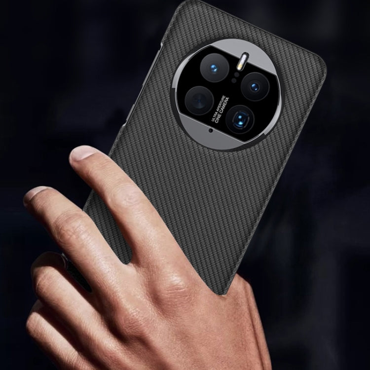 For Huawei Mate 50 GKK Electroplating Leather Surface Phone Case(Carbon Fiber) - Huawei Cases by GKK | Online Shopping South Africa | PMC TechLife | Buy Now Pay Later Mobicred