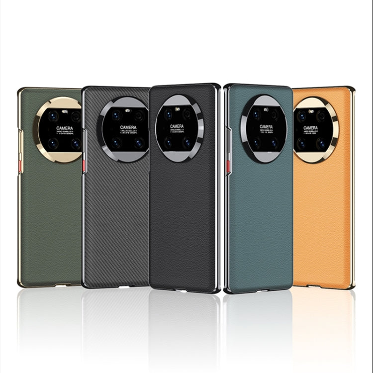 For Huawei Mate 40 Pro GKK Electroplating Leather Surface Phone Case(Green) - Huawei Cases by GKK | Online Shopping South Africa | PMC TechLife | Buy Now Pay Later Mobicred