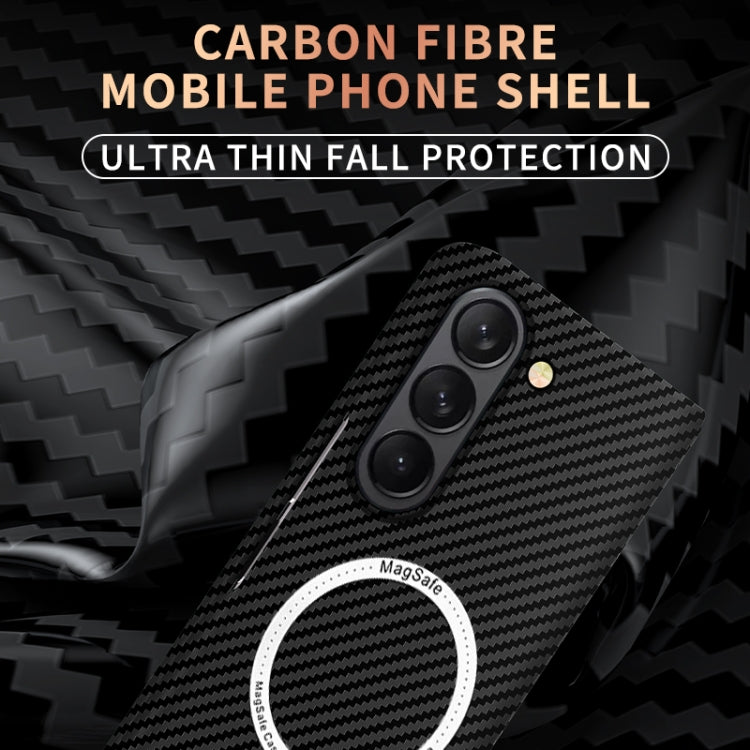 For Samsung Galaxy Z Fold5 Carbon Fiber Texture MagSafe Magnetic Phone Case(Black) - free shipping - PMC TechLife - Order now!