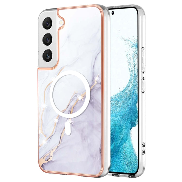 For Samsung Galaxy S23+ 5G Marble Pattern Dual-side IMD Magsafe TPU Phone Case(White 006) - Galaxy S23+ 5G Cases by PMC TechLife | Online Shopping South Africa | PMC TechLife