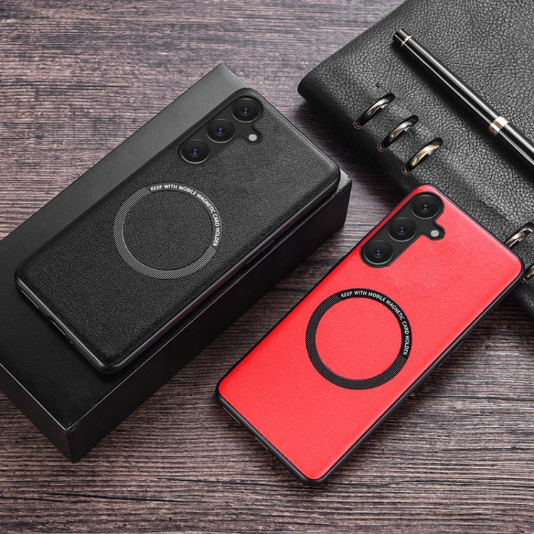 For Samsung Galaxy A35 MagSafe Magnetic PU Phone Case(Red) - free shipping - PMC TechLife - Order now!