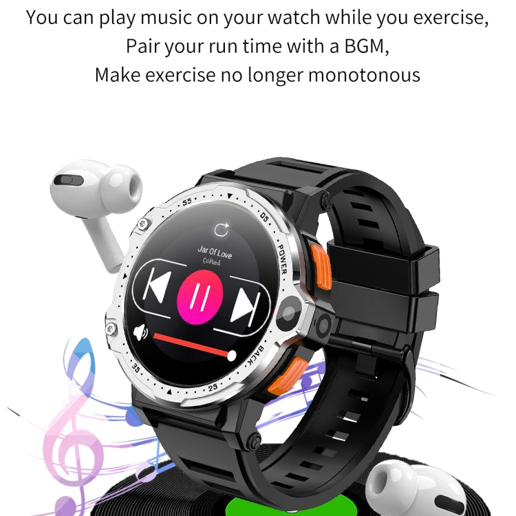 ZGP PG999 1.54 inch HD Round Screen 4G Smart Watch Android 8.1, Specification:2GB+16GB(Silver) - free shipping - PMC TechLife - Order now!