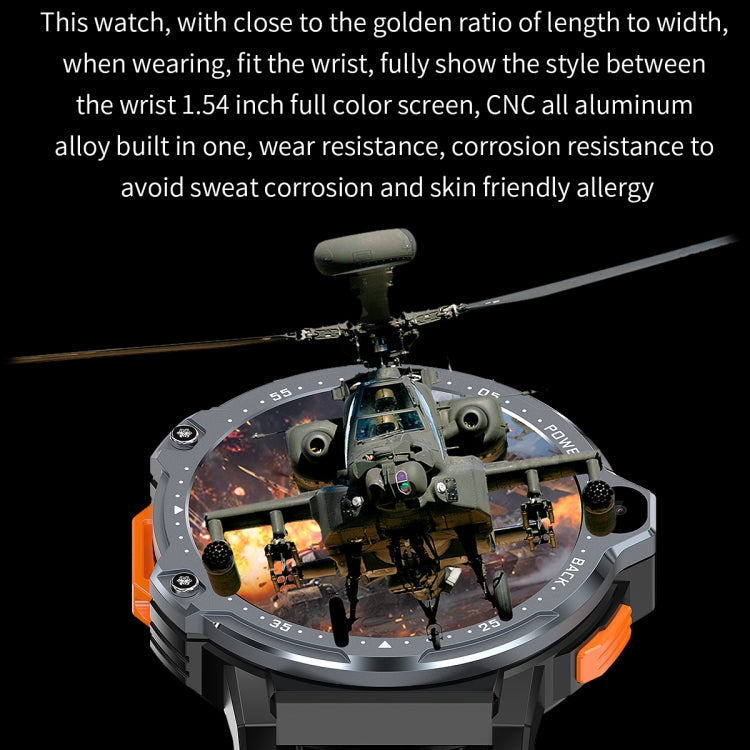 ZGP PG999 1.54 inch HD Round Screen 4G Smart Watch Android 8.1, Specification:2GB+16GB(Silver) - free shipping - PMC TechLife - Order now!